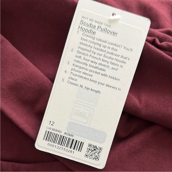 Lululemon Athletica Deep Red Sweatshirt - Picture 4 of 4